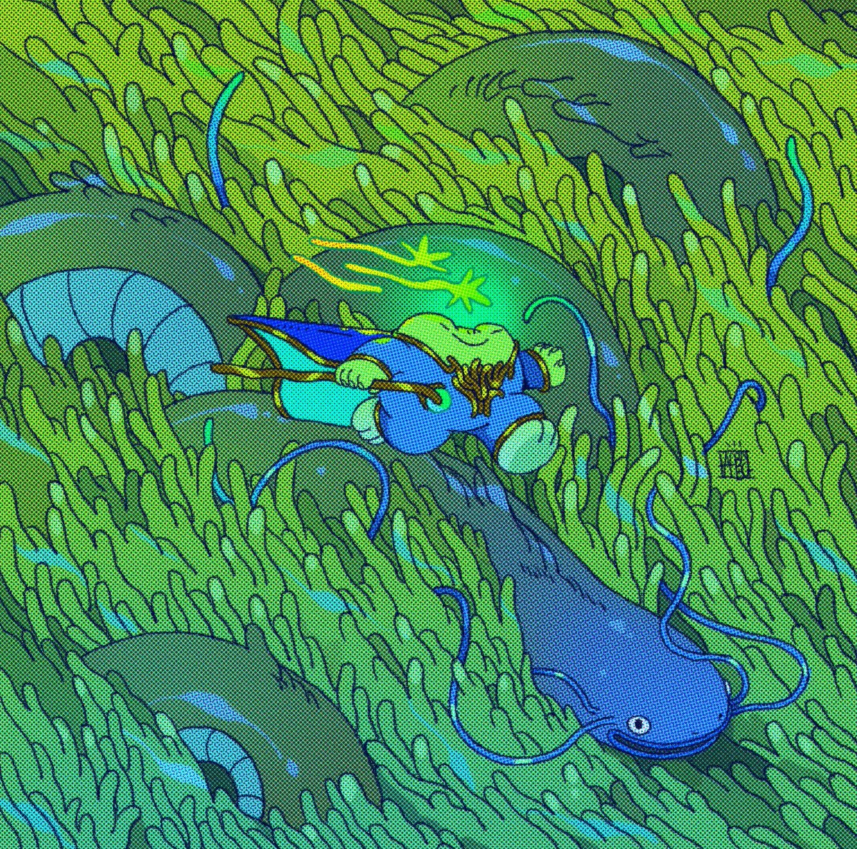 Grog the Frog has no chill 🐍