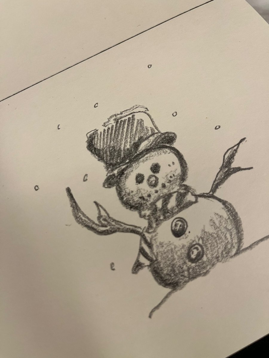 죠둥이가 그림 그려준다고 기다리래.. 아새삼 진짜 감동개낀다 😭😭😭😭😭😭 작년 크리스마스때도 직접 그린 눈사람 보내줬었는데 흑흑