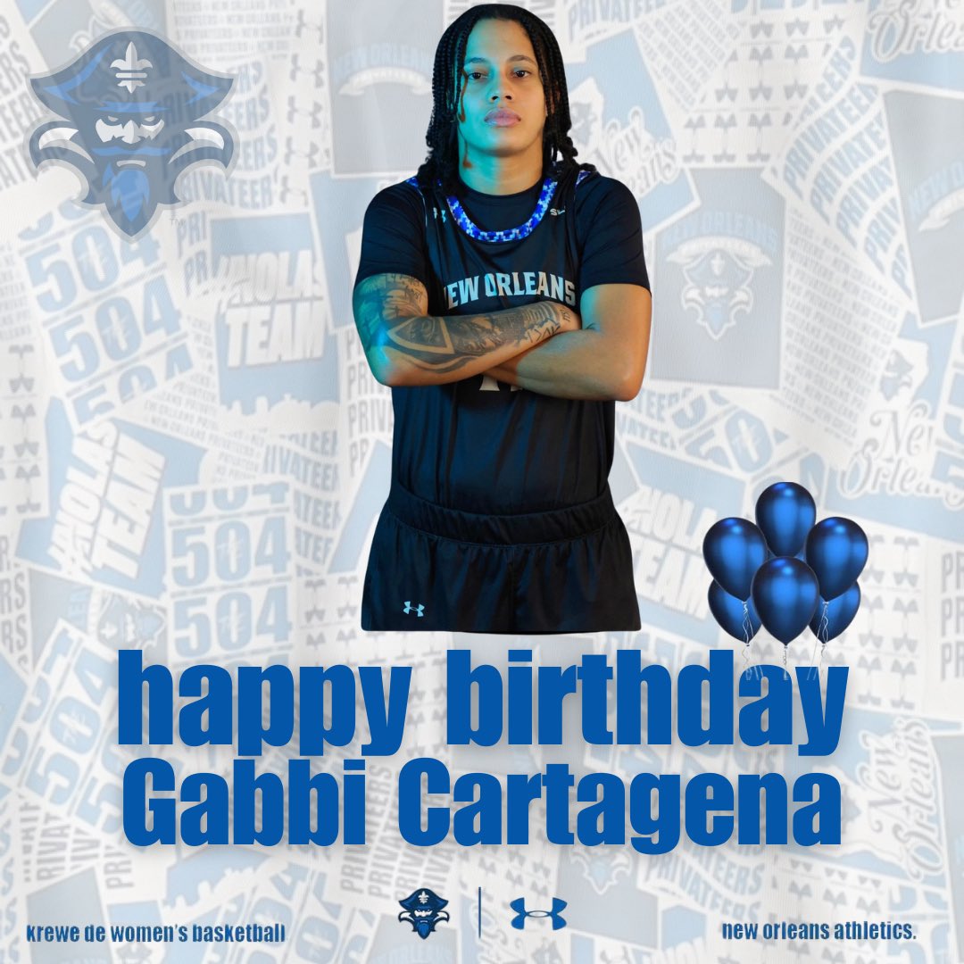 PrivateersWBB's tweet photo. We would like to wish a very happy birthday to @gabb1_ ! We hope you enjoy your day!

#NOLAsTeam ⚔️  #BeTheChange 💙 https://t.co/WiELSlsrbf