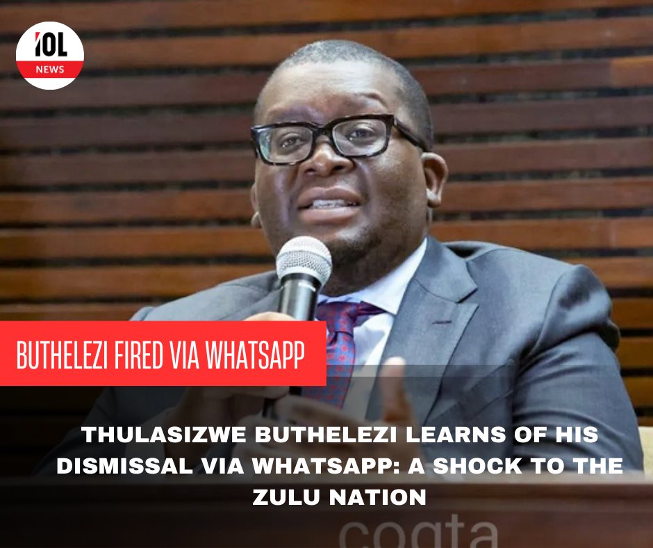 IOL's tweet photo. Reverend Thulasizwe Buthelezi, the Traditional Prime Minister of the Zulu Monarch and Nation, has raised concerns about the manner in which he was informed of his purported dismissal.
#news #Traditionalprimeminister #dismissed #WhatsApp #lackofcommunication

Read on
https://t.co/3TwUCXyrTL