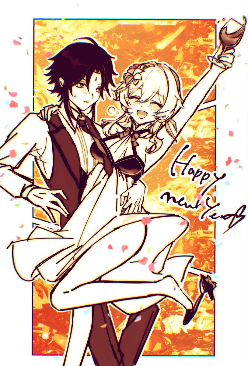 mitukim26's tweet image. #魈蛍 #xiaolumi 
皆さま明けましておめでとうございます！
今年もかわいい蛍ちゃんをいっぱい描いていきますのでよろしくお願いします！