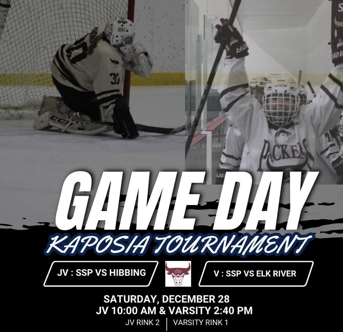 Day 3 of the Kaposia Classic!! 

Your Packers are playing in the 3rd Place Game this afternoon! 

Nothing going on this morning? Go support the JV at 10am!!