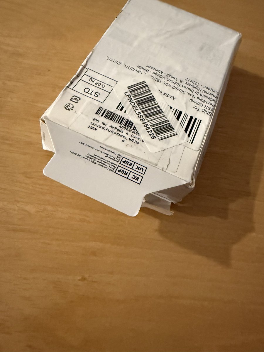 After the <a href="/Dyson/">Dyson</a> goof up, I think I am getting used to <a href="/amazonIN/">Amazon India</a> messing up my orders. Maybe they need to improve their guidelines for sellers and delivery partners. Ordered an ESR protective case for my AirPods 4, and this is what was delivered. 🧐