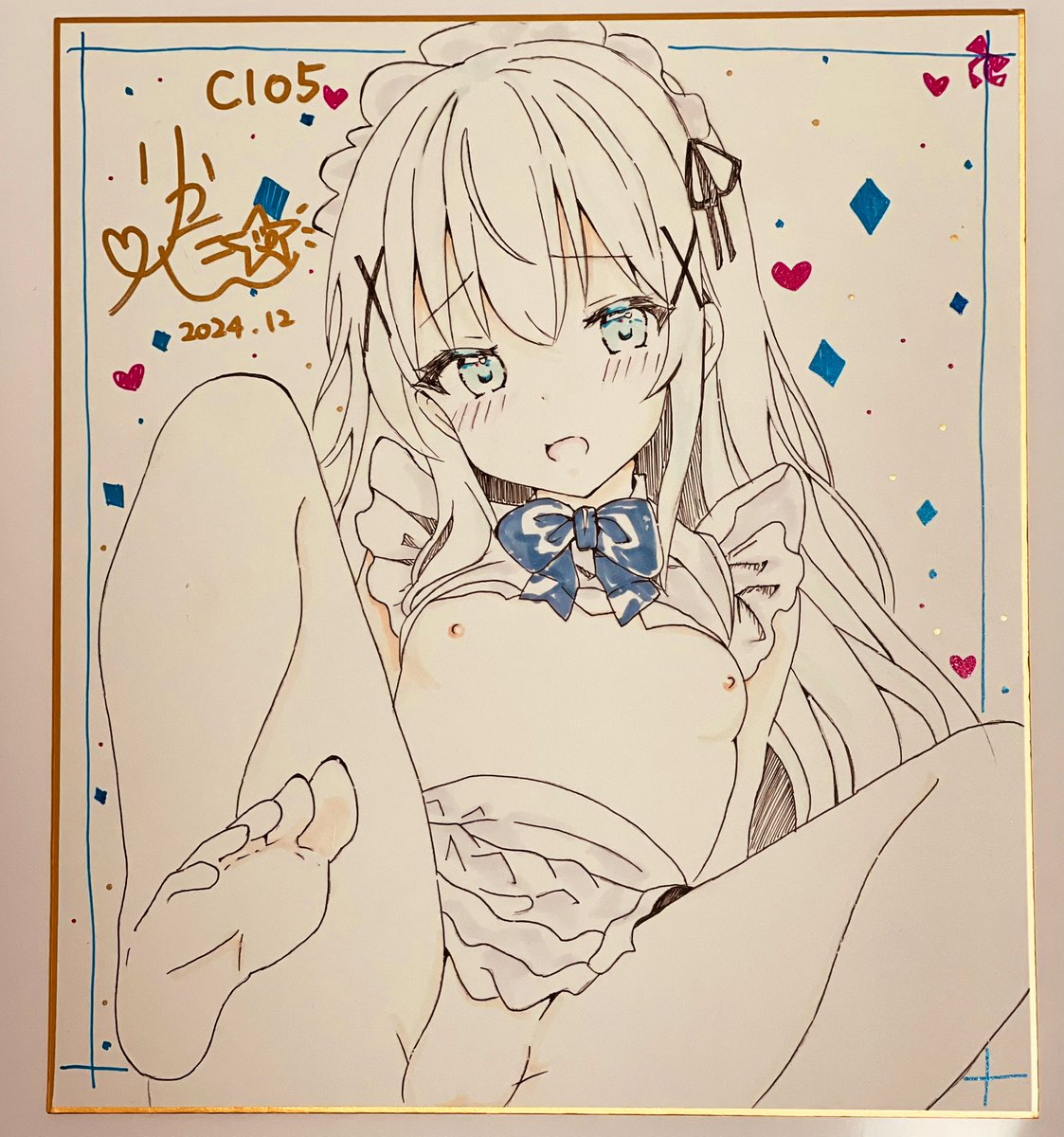 色紙出来た!2枚ですー!購入したい方に抽選券お渡ししますので声かけてくださいー!よろしくお願いします✨️ 