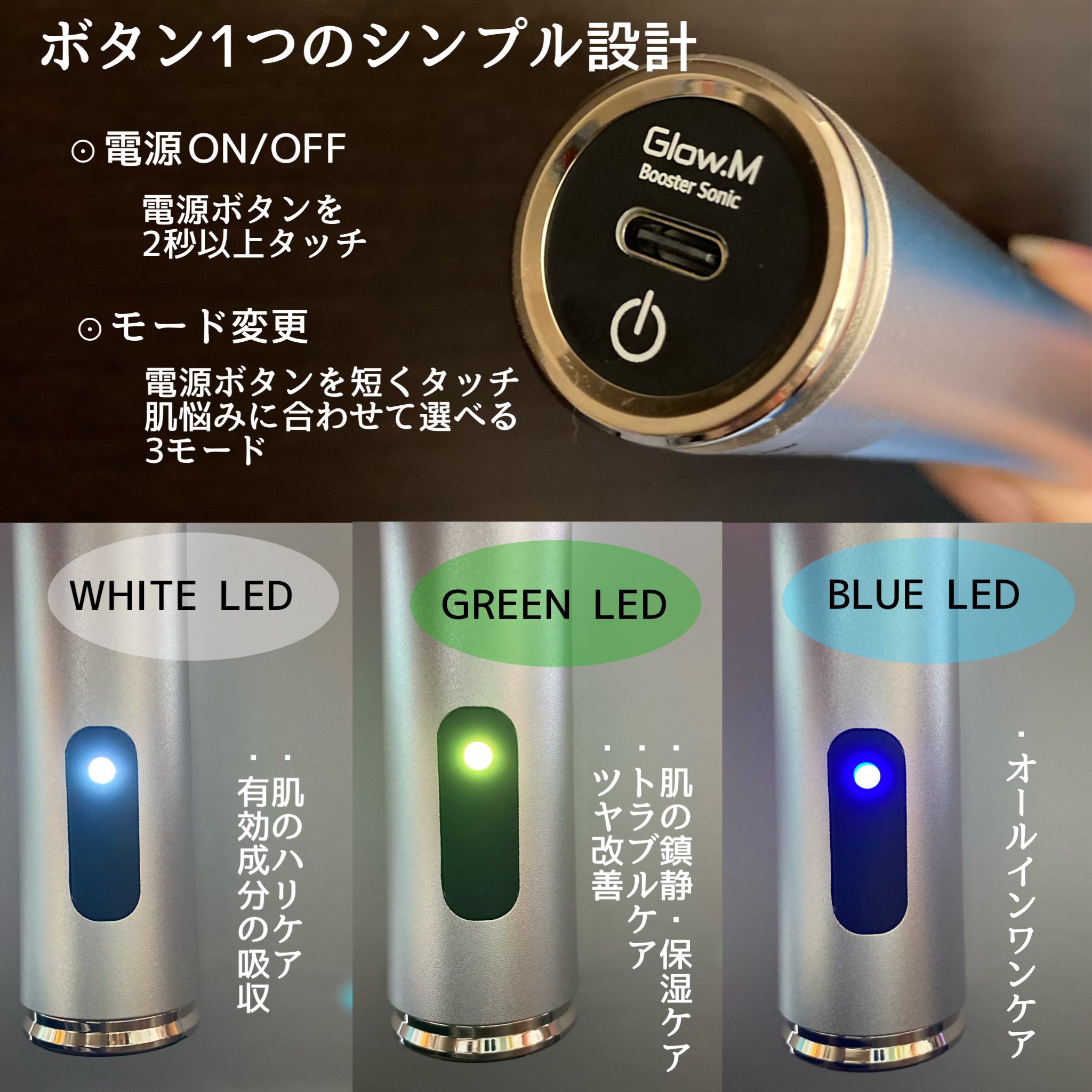 Glow.ｍ/LDM/家庭用美容機器/導入機/水玉リフティング ブースターソニック｜Glow.Mの口コミ - ✨おうちで水玉