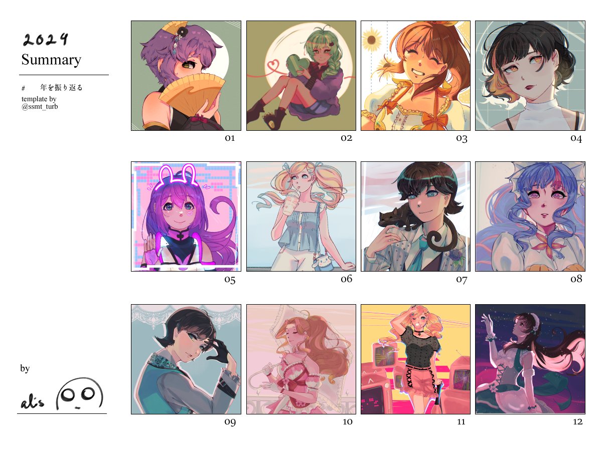 alisplush's tweet photo. my goal for this year was to draw enough to have at least one drawing that i'm happy with for each month since i either haven't drawn enough or didn't have art i was happy with previous years!! next year i want to focus more on drawing characters interacting https://t.co/5ftga81F2K