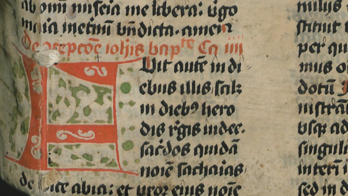 Ludolphus Saxo's Vita Christi was a favourite text among early modern book binders. Two MS leaves repurposed as covers (<a href="/UniHalle/">Universität Halle (inaktiv)</a>, 78 L 1574 &amp; 94 A 7363) #fragmentology
nbn-resolving.org/urn:nbn:de:gbv…
nbn-resolving.org/urn:nbn:de:gbv…