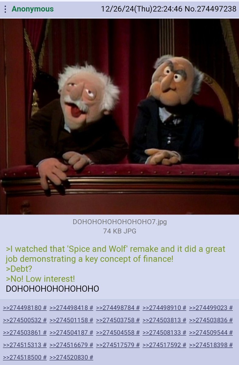 altoraiser's tweet image. sir, Statler and Waldorf has hit the anime board