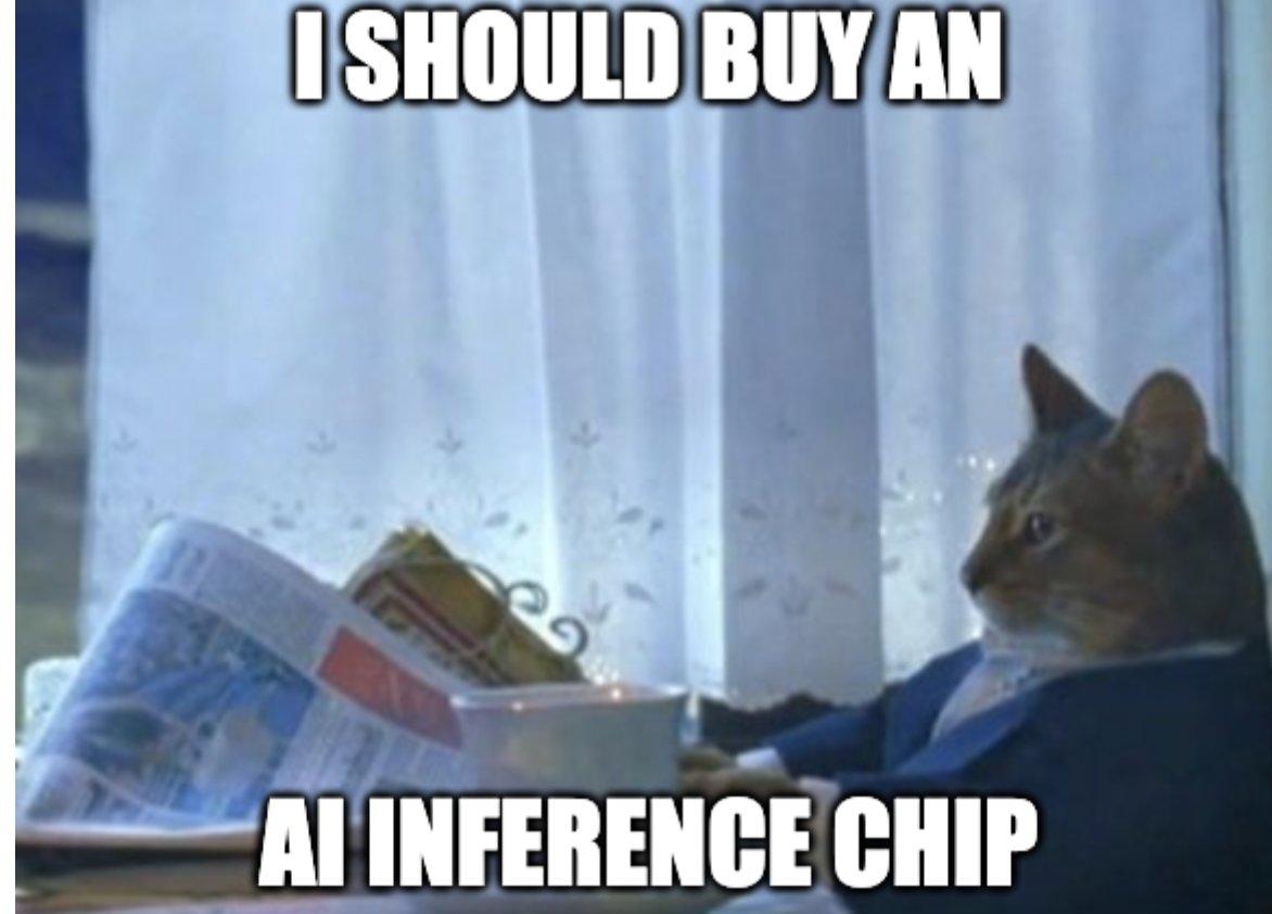 also, is there any company selling AI chips *today*? imagine fine-tuning  DeepSeek on next-gen ChatSH and hosting. if it is fast enough, we could  compress entire codebases in a QuadTree-like fashion to