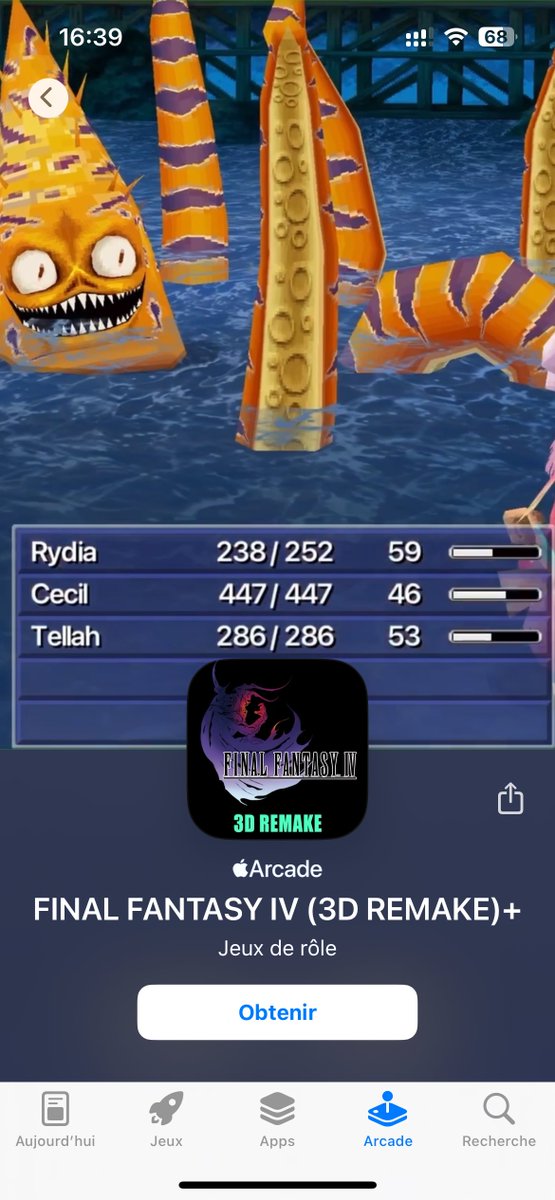 LTDG_podcast's tweet image. Avis aux utilisateurs d’Iphone 🚨

Final Fantasy IV est dispo sur l’Apple Arcade, l’occasion de redécouvrir cet épisode Culte et son héros charismatique Cecil 

Apple investisse beaucoup dans leur service ces derniers temps c’est ouf

#AppleArcade