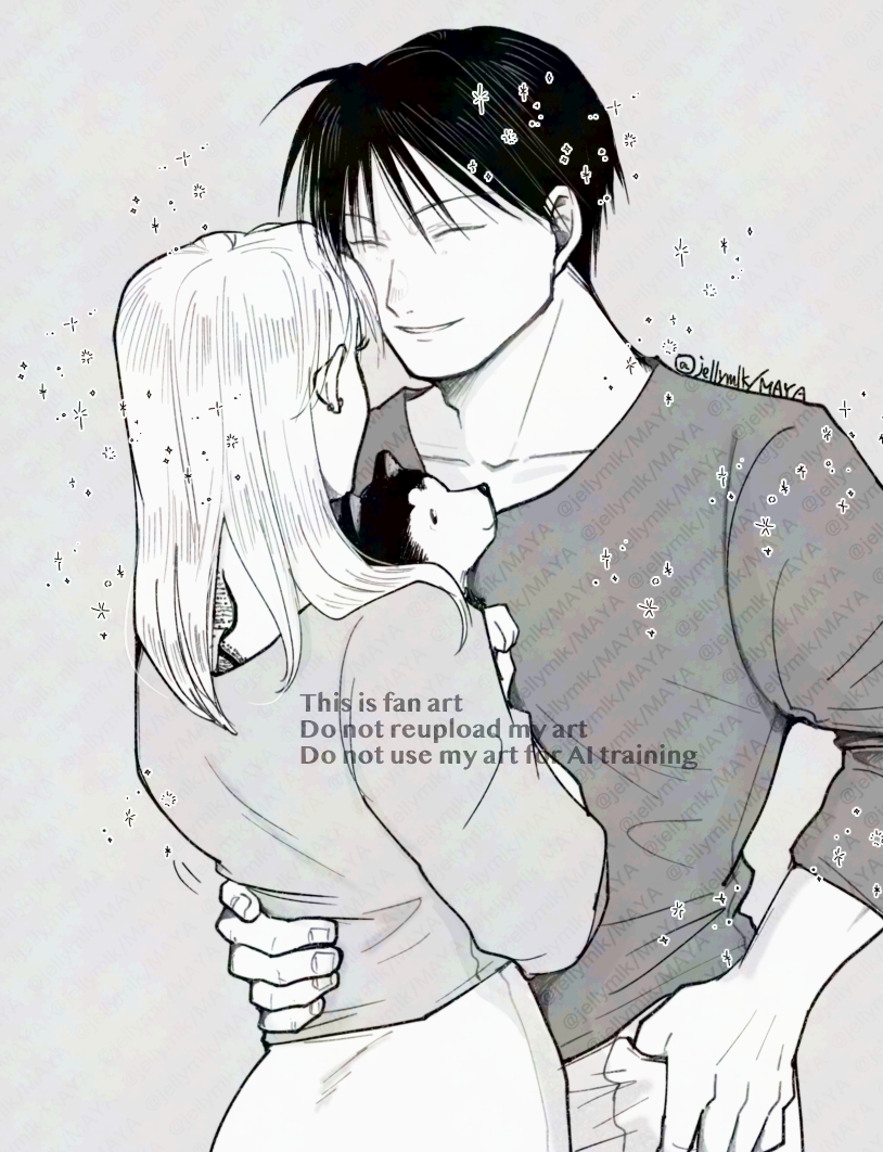 jellymlk's tweet image. ハヤテ号サンドな大佐と中尉🐶

中尉のくびれに大佐の手がジャストフィットぽく描くのが好き