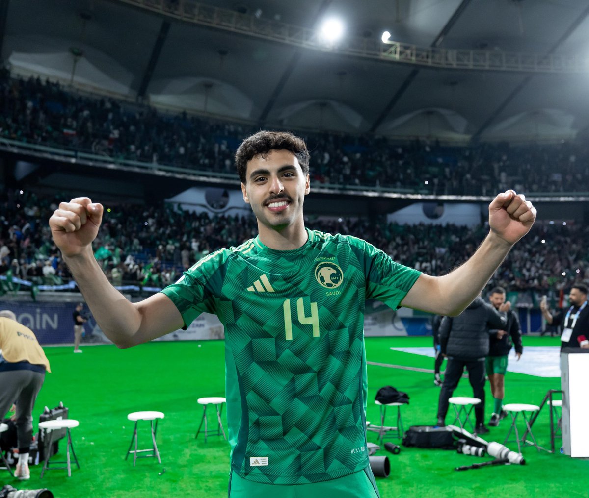 شعور وشرف عظيم بتسجيل اولى مبارياتي الدولية ، ألف مبروك للوطن التأهل 💚