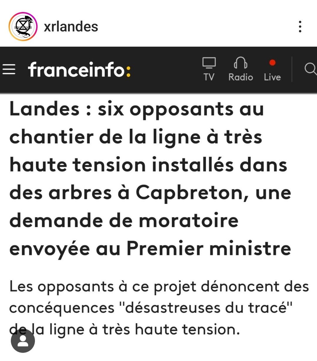 steph2440's tweet photo. 40 associations se battent contre #RTE et son tracé destructeur !
Des mois, des années durant lesquels personne n'est écouté et où seul le mépris est envoyé à la face des interlocuteurs de la part de @rte_france 
Voilà où on en arrive https://t.co/hApAYfqhMA #StopTHT40 #Capbreton https://t.co/cZpU9FWTCM
