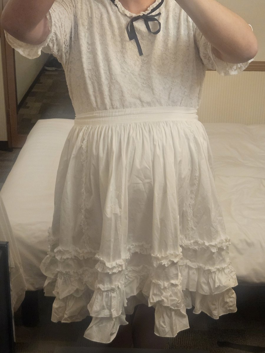 この服装でおしがま納め中。