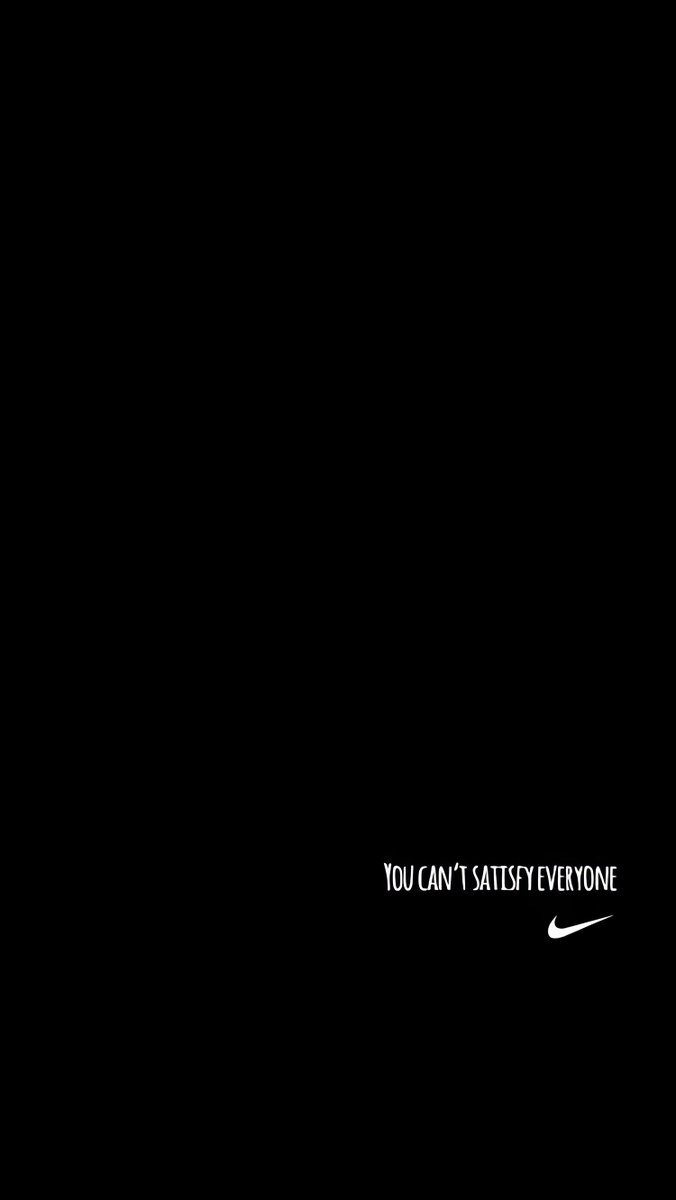 Aestheticswallz's tweet image. Minimal insightful Nike wallpaper 🖤