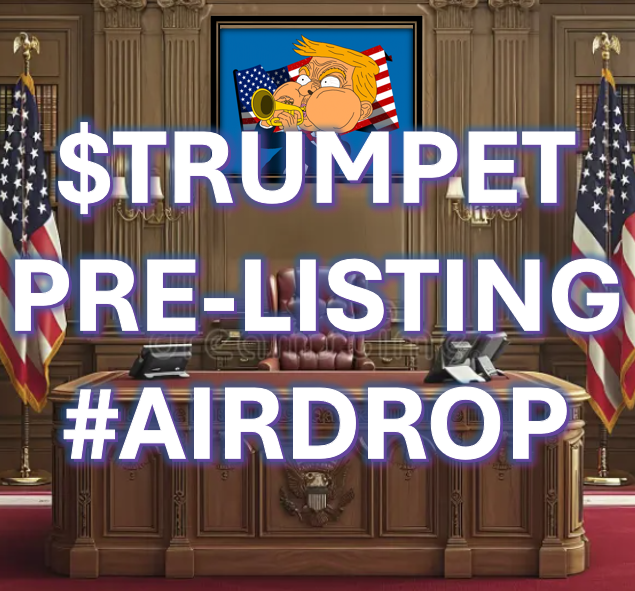 the_don_trumpet's tweet photo. $TRUMPET Pre-Listing Airdrop!

We’re making noise ahead of our HUGE 2025 January CEX listing 🎉

One of the biggest exchanges in the world will have the honor to list $TRUMPET so it's time to get in now.

🔥 100 lucky winners will score 2,025 $TRUMPET tokens each, straight into their wallets!

Here’s how to join the fun:
1️⃣ Like this post
2️⃣ Share it far and wide
3️⃣ Tag 3 friends who NEED to hear about $TRUMPET!

Get in now or watch from the sidelines. Your call.

Follow us for more #airdrops and news!

#MemeSeason #TRUMPET  #airdrop