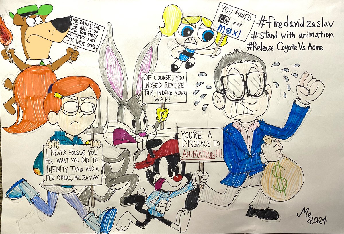 mccraecook's tweet image. David Zaslav Vs. The Warner Bros. Mob.
#firedavidzaslav #StandWithAnimation #releasecoyotevsacme