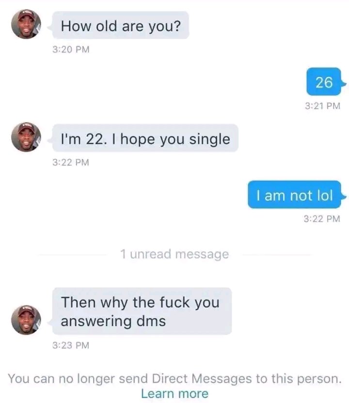 He's not wrong though... 😂