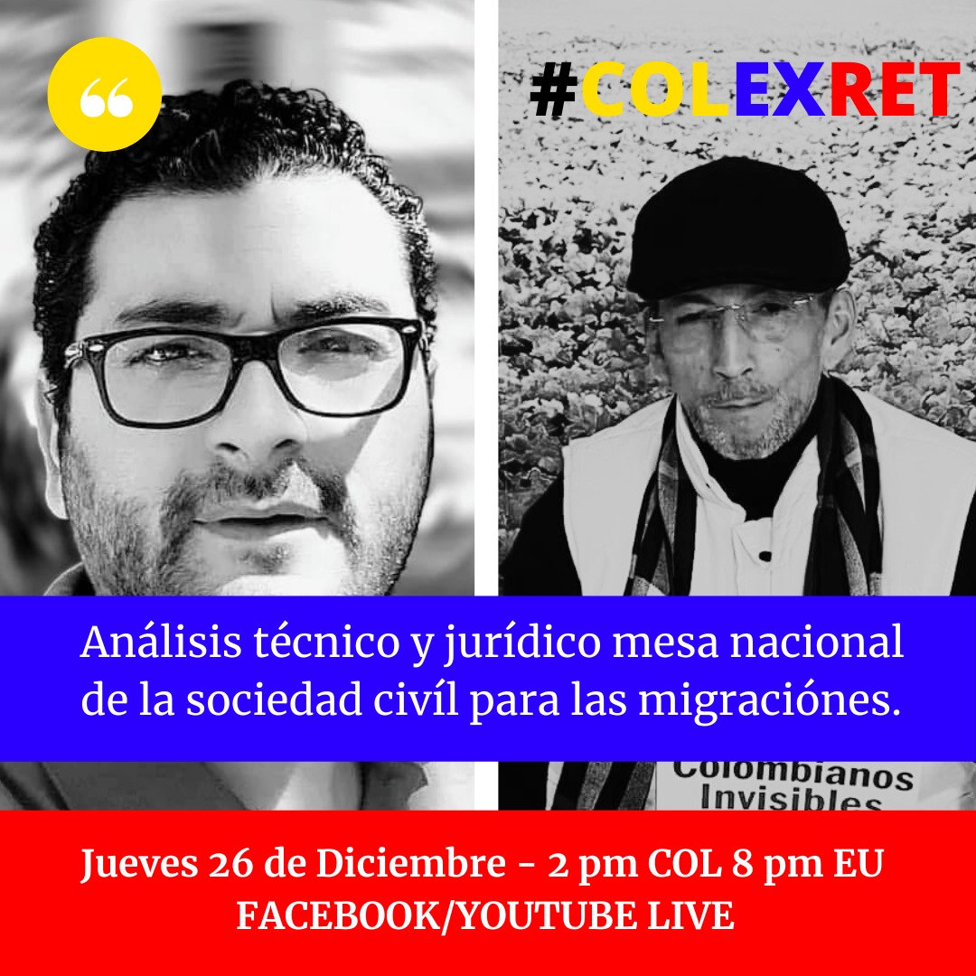 RedmocraciaORG's tweet photo. #ColombianosEnElExterior juno a @ricardomarinro y #Colexret analizaremos proceso jurídico y técnico desarrollado por @CancilleriaCol y @ColombiaNosUne para elegir miembros de la #MNSCM usando @EVotingGlobal no se pierda esta transmisión, estará cargada de sorpresas #RumboALaMesa https://t.co/fhOrpku7cC