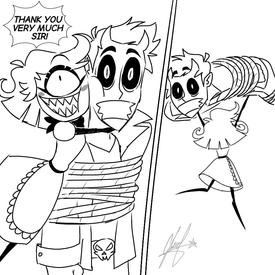 SpiderMortal's tweet photo. 🐞🏨🐞

Looks like Niffty finally got her Bad Boy 😉

(Part 2/2 English version )

#HazbinHotel #HazbinHotelFanart #HazbinHotelNiffty #Niffty #HazbinHotelVaggie #Vaggie #HazbinHotelCharlie  #CharlieMorningstar #Alastor #HazbinHotelAlastor #Oc #OcDemon  #digitalart https://t.co/mKGIPz3qHQ
