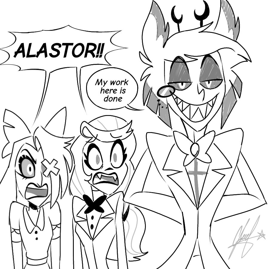 SpiderMortal's tweet photo. 🐞🏨🐞

Looks like Niffty finally got her Bad Boy 😉

(Part 2/2 English version )

#HazbinHotel #HazbinHotelFanart #HazbinHotelNiffty #Niffty #HazbinHotelVaggie #Vaggie #HazbinHotelCharlie  #CharlieMorningstar #Alastor #HazbinHotelAlastor #Oc #OcDemon  #digitalart https://t.co/mKGIPz3qHQ