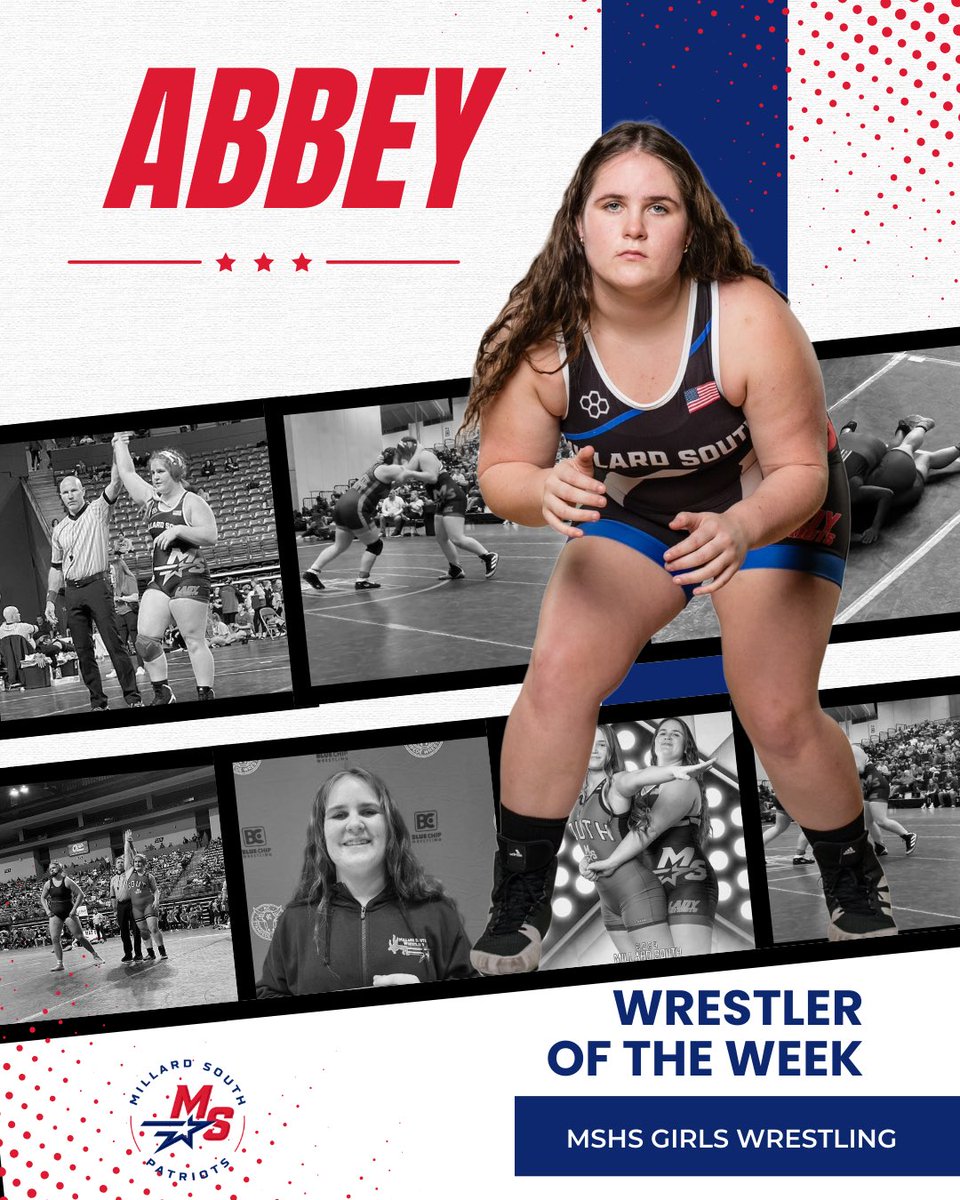 MSGirlsWrestle's tweet photo. Abbey is the Co wrestler of the week from the KC Stampede. She wrestled her best tournament of her career in KC. As always, abbey is also being recognized for hard work in the wrestling room. Congrats! https://t.co/WA2fKJu6nC