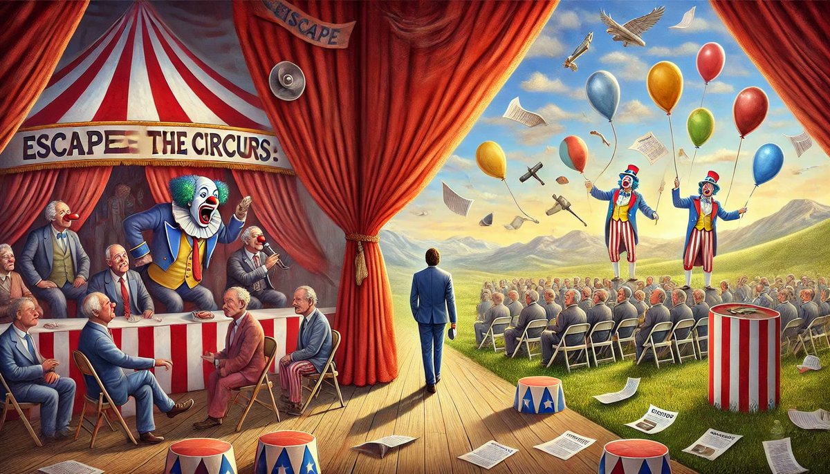 mosnarwrites's tweet photo. Escape the Circus ASAP: Why Ignoring Politicians Is the First Step to Saving Your Sanity 🎪 @mosnarwrites 

https://t.co/EQak7Qkt3v

#IgnoreTheNoise, #PoliticsFreeLife, #FocusOnYourself, #PersonalGrowth, #BuildYourFuture, #TurnOffTheNews, #SelfDetermination, #BetterYourself https://t.co/2ON53GDlNV