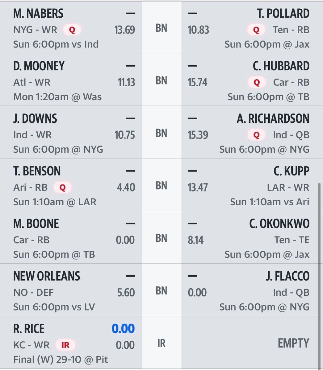 Not_SoRareUK's tweet photo. @therealNFLguru Sit/start between Dobbins, Mooney, Meyers and Nabers? 
Thanks in advance! https://t.co/dDhoaiO2nq