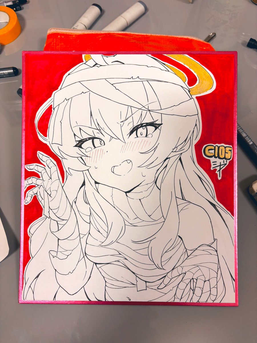 色紙描いた!!!!
ずっと前から描きたかったハロウィンヨシミ🎃 