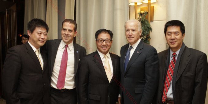 Here's Joe and Hunter Biden posing for a picture with Chinese business associates. 

It's funny how this hasn't gone viral.