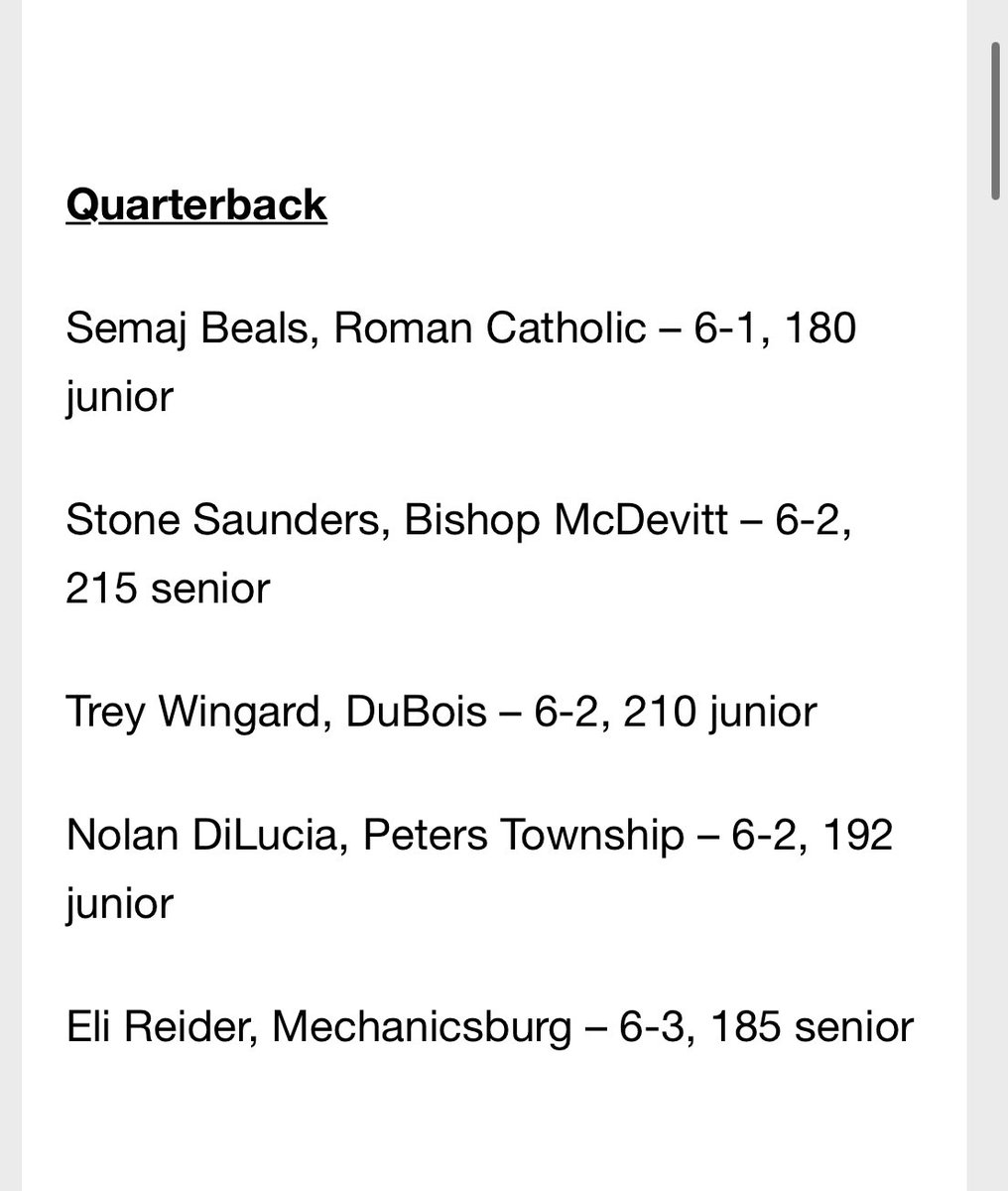 Eli Reider (@elireider7) on Twitter photo I am very honored to be named an All State QB for PIAA 5A. Congrats to my teammates <a href="/thejoshsmith1/">Josh Smith</a> and <a href="/collinstare2026/">Collin Stare</a> for earning all state honors as well! I am very honored to be named an All State QB for PIAA 5A. Congrats to my teammates <a href="/thejoshsmith1/">Josh Smith</a> and <a href="/collinstare2026/">Collin Stare</a> for earning all state honors as well!