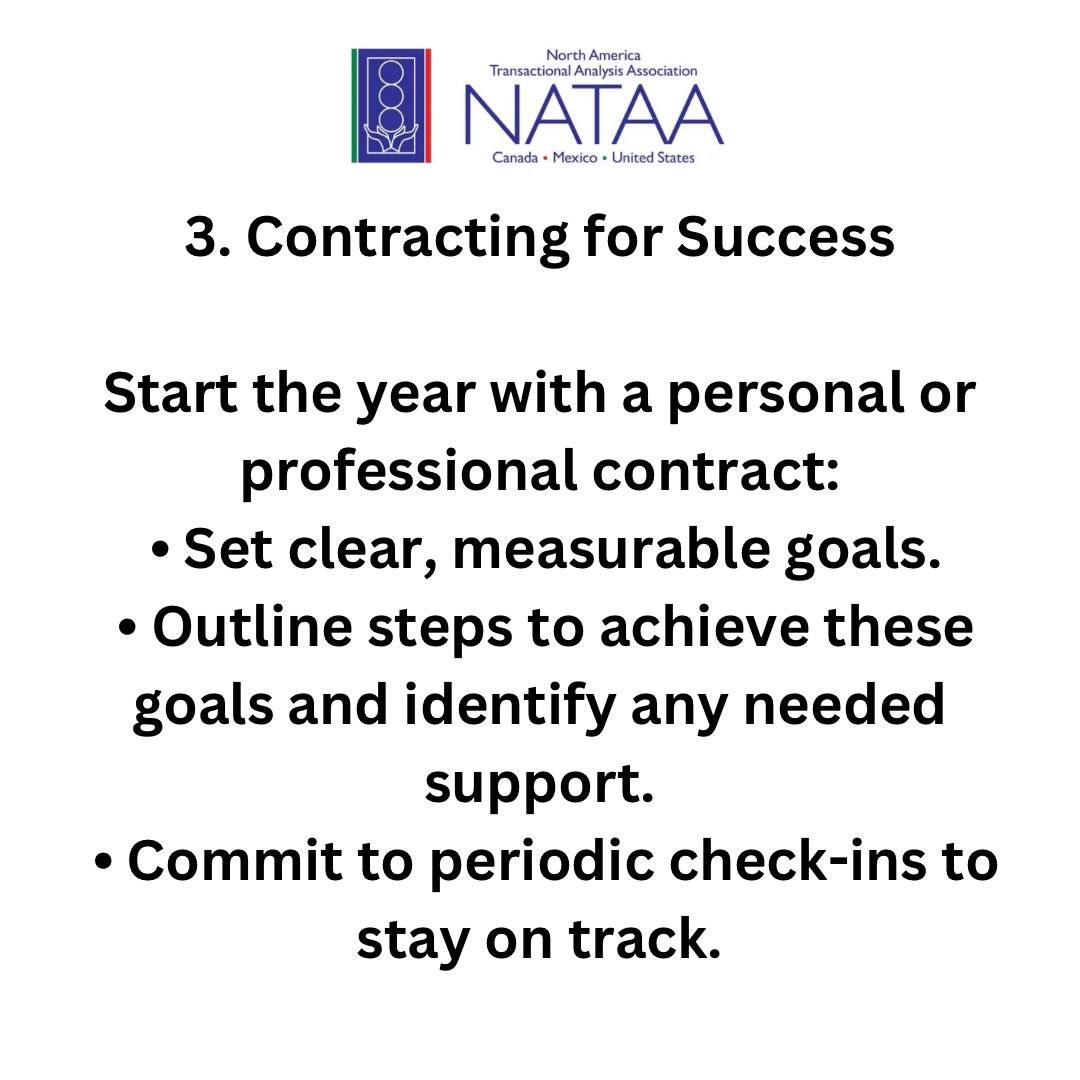 NATAACouncil's tweet photo. Let us know how these exercises work for you! We’d love to hear your stories of growth and success.

Do you want more exercises? Become a NATAA member today! https://t.co/9kl26ID1N4

#transactionalanalysis #taexercises #2025Goals https://t.co/twjoAU56re