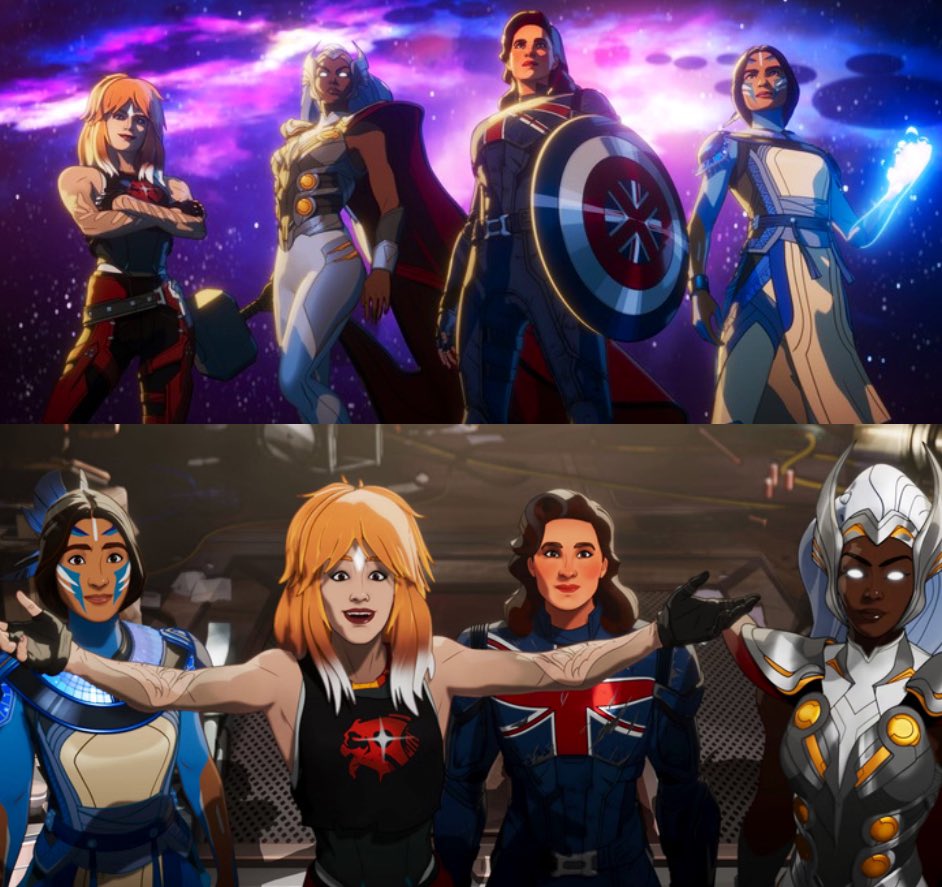 cosmic_marvel's tweet photo. The Exiles have officially been introduced in the #MCU.

The team consists of Byrdie, Storm, Captain Carter and Kahhori. https://t.co/CXgPf2vXIi