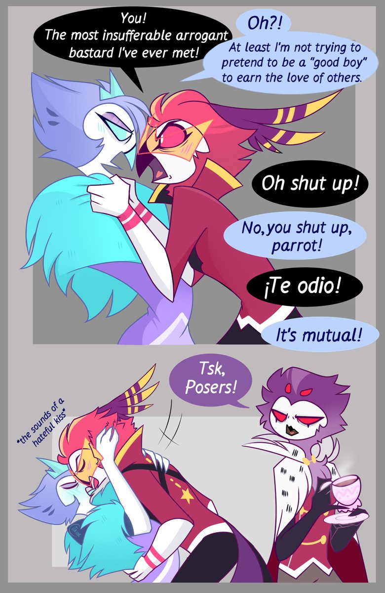 Well... I'm a vassalphus shipper now I guess...I don't know how I came to this but that's where I am now...🫥
 #HelluvaBoss #Vassalphus #Andrealphus #Vassago #Stolas