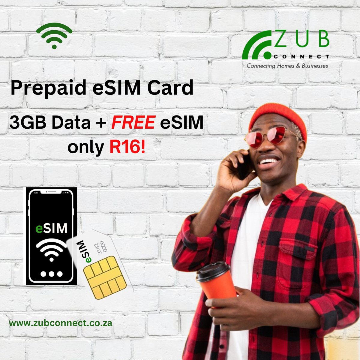 zub_connect's tweet image. Upgrade your digital experience today and enjoy 3GB MTN anytime data plus a FREE eSIM for just R16! 📱

Switching is easy, and the benefits are endless. Don’t miss out—make the move to eSIM now! 

zubconnect.co.za

#DataDeal #StayConnected
FlySafair | ANC B | DJ Zinhle