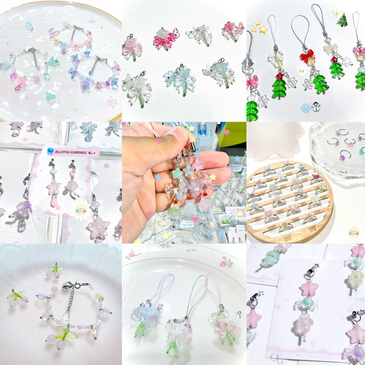 takeabead's tweet photo. ขอฝาก Take a Bead ด้วยนะคะ 🧚🏻🫧✨ 

เครื่องประดับ Handmade ที่เราตั้งใจทำเองทุกชิ้นเลย ปีนี้เป็นปีแรกที่เริ่มทำ แต่ก็หวังว่าจะได้ทำต่อไปอีกนานๆ เราจะพยายามพัฒนาสินค้า���ห้ดียิ่งๆขึ้น ปีหน้าก็ขอฝากเนื้อฝากตัวด้วยอีกปีนะคะ และก็หวังว่าจะได้ถูกค้นพบอีกเยอะๆเลย 🥹💖 https://t.co/CbpwVSjs67