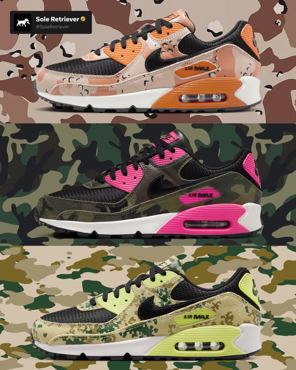 OFFICIAL LOOK: Nike Air Max 90 “Camo”

🗓️ Spring 2025
💵 $150