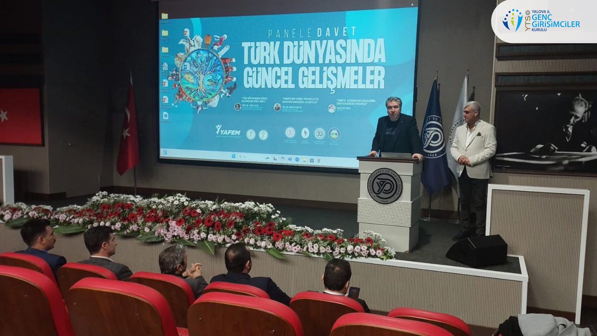 ytsogenc77's tweet photo. Yalova Folklor Eğitim Merkezi (YAFEM) ve YAFEM Spor Kulübü tarafından düzenlenen Türk Dünyasında Güncel Gelişmeler paneline katılım sağladık. Türk dünyasının çeşitli sorunları ve güncel gelişmeleri üzerine yapılan bu değerli etkinlikte yer almak bizler için büyük bir onurdu. https://t.co/Vl02fc9sPa