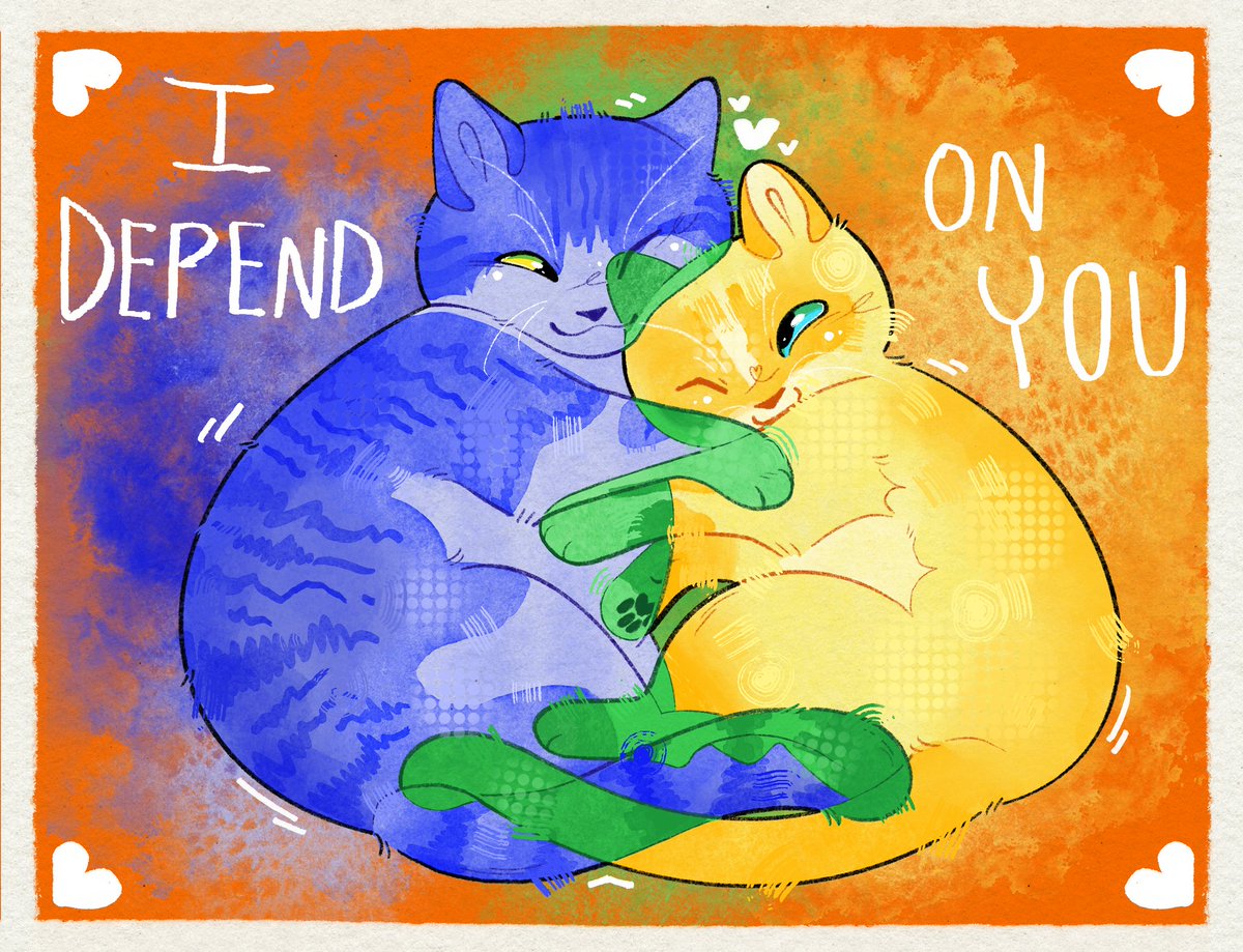 Scuffed_Naviii's tweet photo. I depend on you but as my cats who are in love ❤️

#art #drawing https://t.co/NKCKeIKj2d
