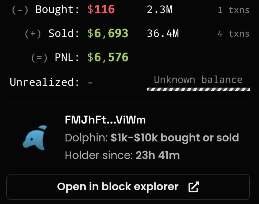 zyran7zyran's tweet photo. 🚨 Memecoin News 🚨
• A memecoin called $Whale (Chill Whale) turned an investment of $100 into ~$7k💰, so basically that trader made a good 70x.❄️
🖋️ Are memecoins profitable?
#Zyran #memecoin #news #goodprofit #amazingtrade https://t.co/cPkNWrHsTz