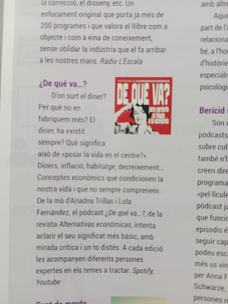 Gràcies a "Les Notícies d Llengua i Treball" <a href="/UGT_Comunica/">UGT</a> per fer-se ressò d "De qué va?", el podcast d <a href="/RevistaAlterEco/">Revista AlterEco</a> q analitza 12 conceptes d l'economia d la mà d <a href="/atrillas/">Ariadna Trillas,</a> i <a href="/lolaff/">Lola Fernández</a>