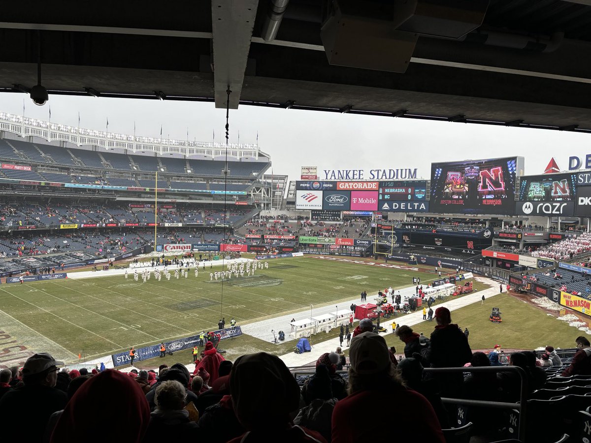 Brought my kids to their first Husker game…just so happens to be against their hometown BC Eagles.  

Split rooting interests, haha… Gotta love sports!