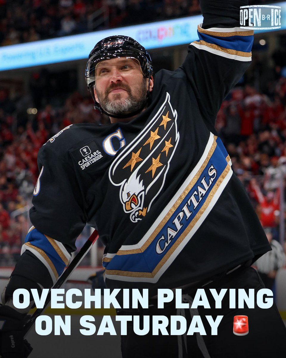40 days after breaking his leg, Alex Ovechkin is BACK for the Capitals.

The race to 894 resumes 🏁