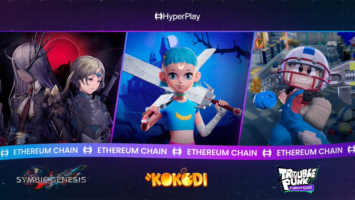 💡 GENRE SPOTLIGHT: Ethereum Chain 💡

Love ETH? Us too, and we’ve got games right on the Ethereum Mainnet chain ⛓️

Explore the Floating Continent in @SymbiogenesisPR. ☁️ Mask up and choose your clan in @kokodigame. 🏹 Survive the battle royales of @TroublePunkCG. 🪙

Play on the Ethereum Chain now. Link in bio 🔗