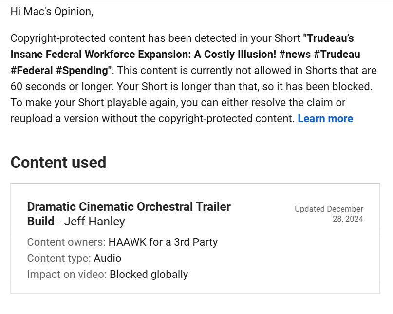 MacBros's tweet photo. @TeamYouTube Hey?!? ! When are you going to do something about #HAAWK 3rd-party scammers making false claims on content that I have a license to use? I'm on 121 disputes with these LIARS and currently disputing 122 to get a short UNBLOCKED!!!! https://t.co/uEsPQygQoC