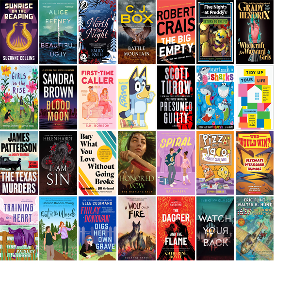 This week the Mesa Public Library has 357 new books.  New items include Sunrise on the Reaping and Beautiful Ugly. wowbrary.org/nu.aspx?p=954-…