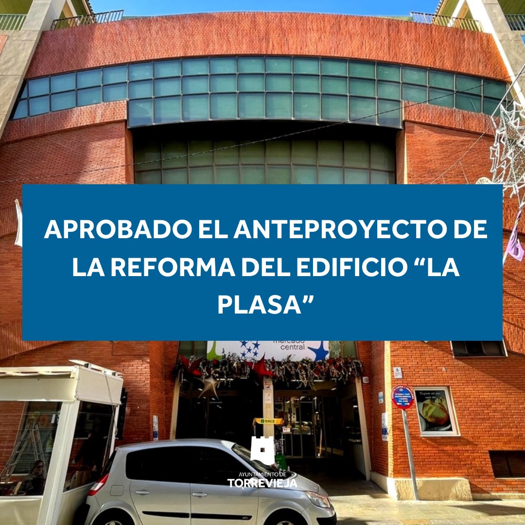 Aprobamos en JGL el Informe de Evaluación Estructural y el Anteproyecto de rehabilitación. Las obras comenzarán en el primer semestre de 2025 con una partida de 4,5 millones €. Seguimos avanzando hacia un Torrevieja mejorado y renovado. 

#torreviejaloprimero #poryparatorrevieja