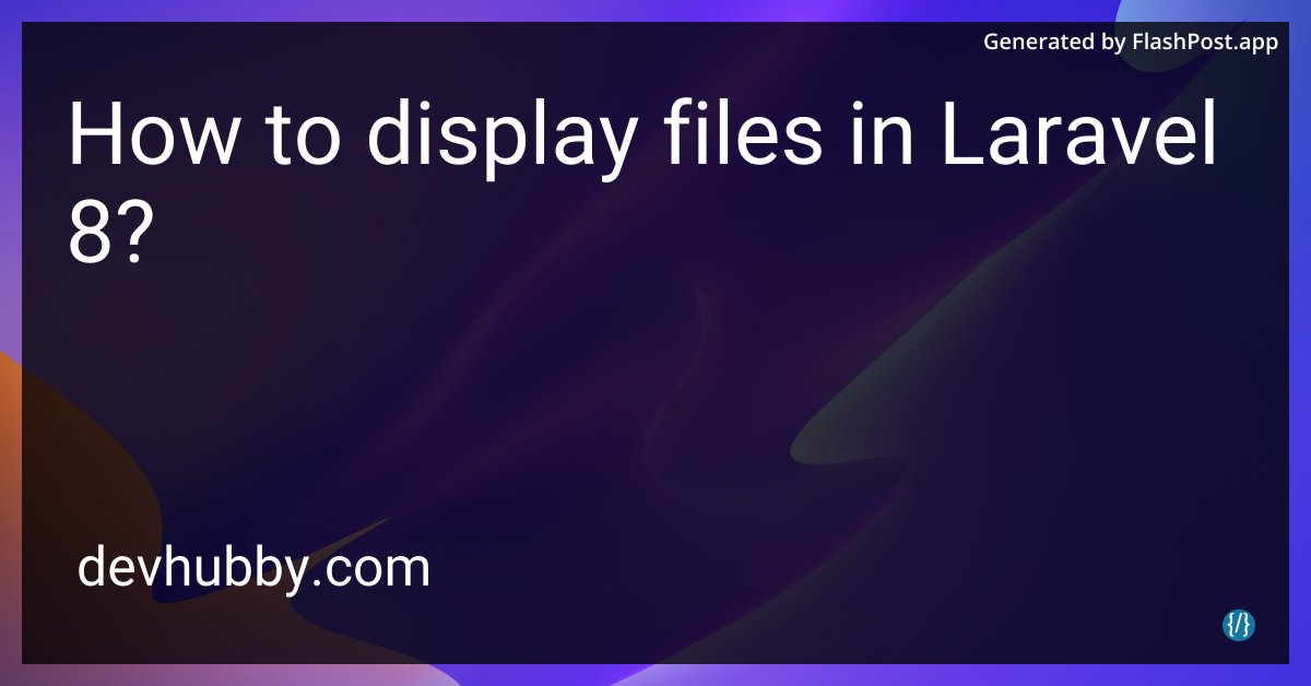 JordanKEurope's tweet image. Do I need to sacrifice a goat to the Laravel gods in order to display files in Laravel 8?
Source: devhubby.com/thread/how-to-…
#webdev #laravelcoding #laravel8 #codingcommunity #php #display