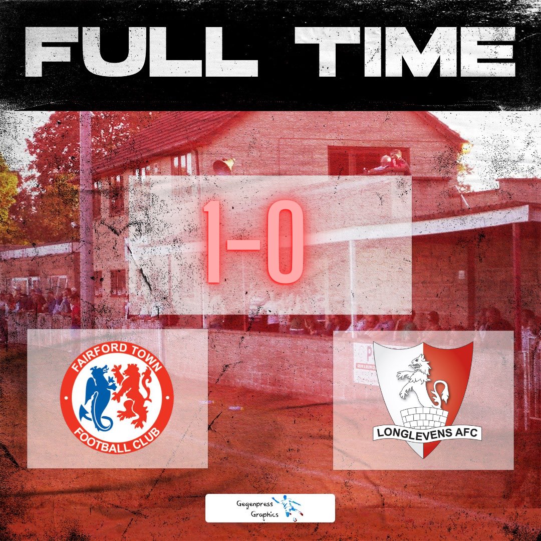 Full Time - Fairford Town 1-0 Longlevens AFC 

It wasn’t vintage but it’s a fantastic win for 10 men Fairford. The game was tightly contested with quality at a minimum but it’s the 3 points for Fairford. Our goal coming from Joah Hall. 

🔴⚪️