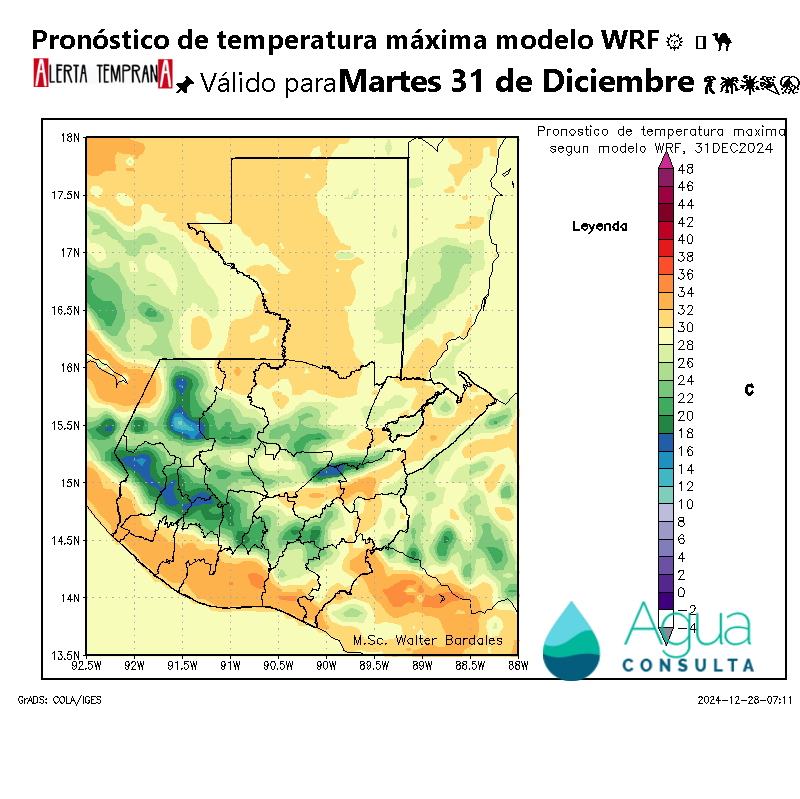 AlertaGt502's tweet photo. 💃🕺🥂2⃣0⃣2⃣5⃣🎆🎇🎉
2🇬🇹📝Durante #FinDeAño y #AñoNuevo lluvias en distintas intensidades sobre varias regiones del país, vientos con rachas de 70km/h en SurOriente y bajas temperaturas sobre el Norte, Altiplano Central y Occidental
#ClimaGt #TraficoGt #LluviasGt
#FrenteFrío19 https://t.co/oXGVbpr8Kg